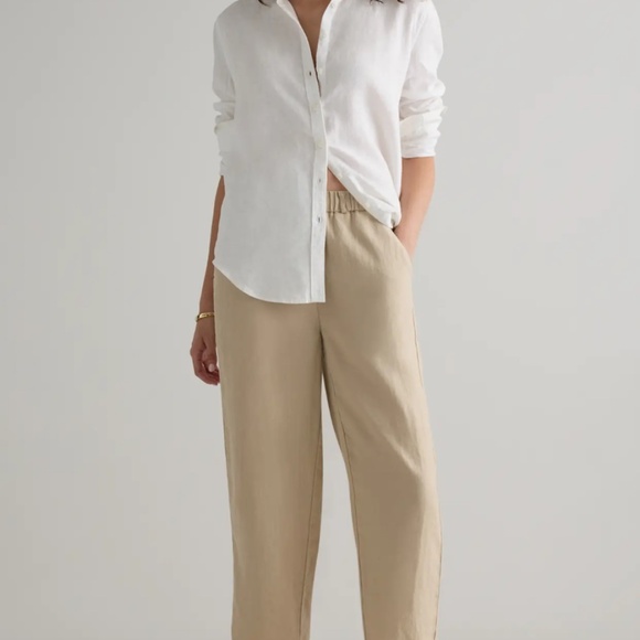 Quince linen pants in driftwood - Picture 3 of 3